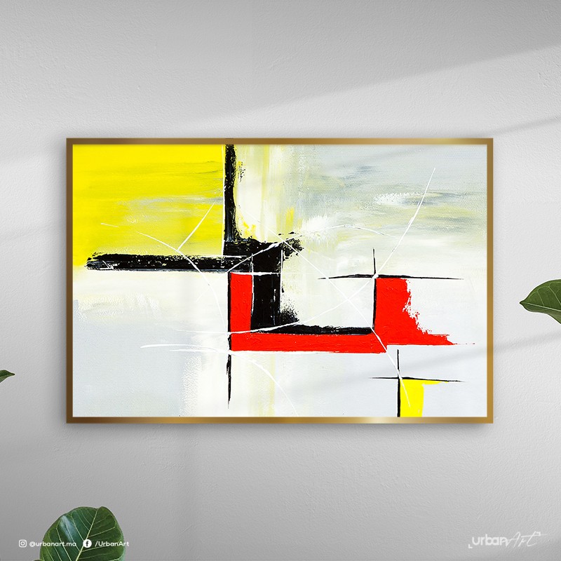 Tableau abstrait évanescent