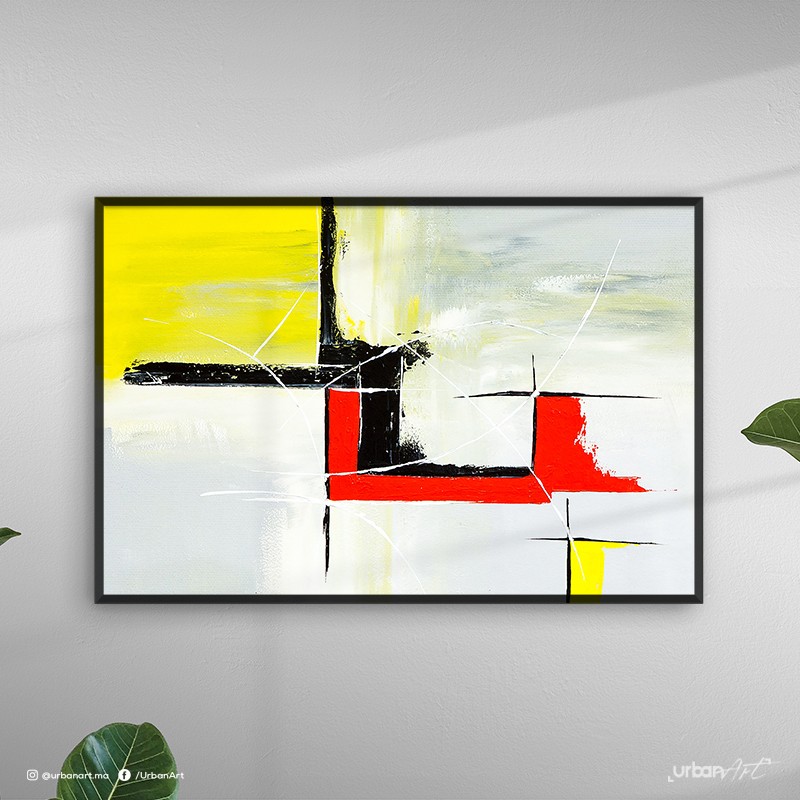Tableau abstrait évanescent