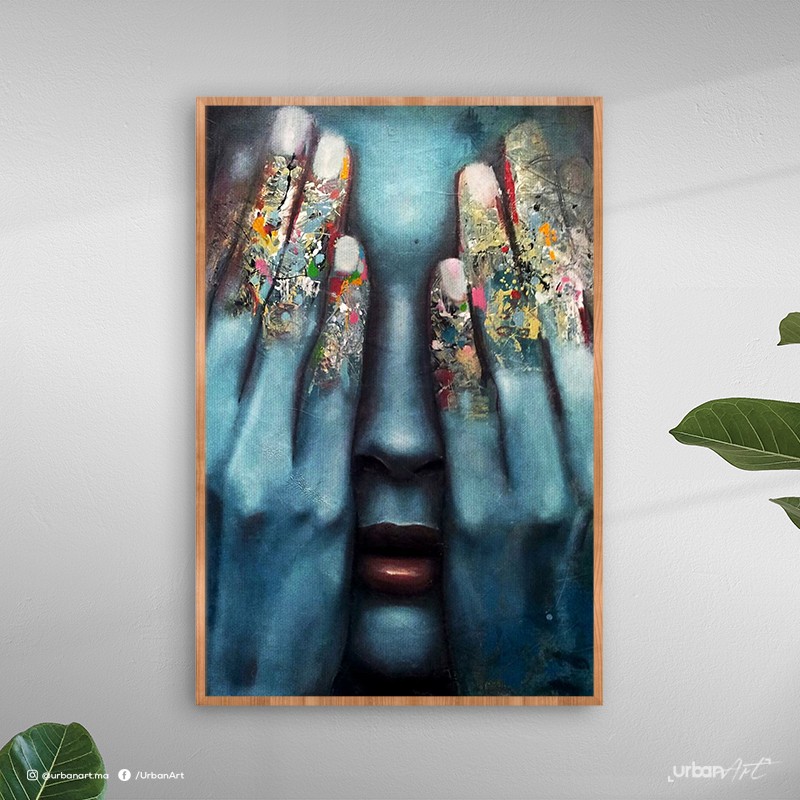 Tableau décoratif Blue Face
