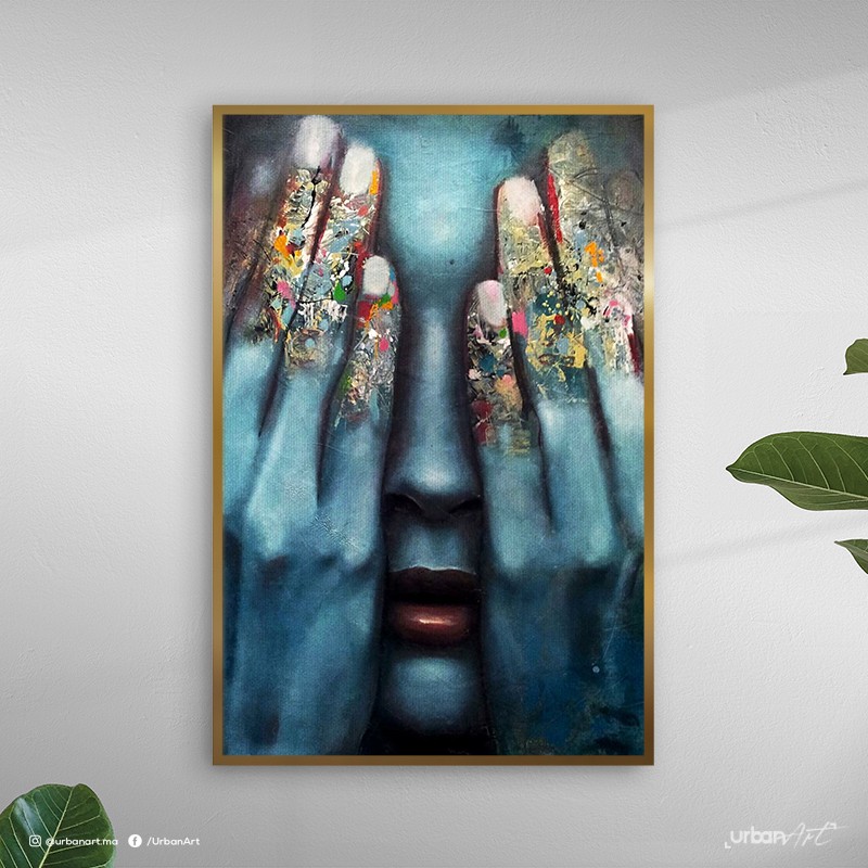 Tableau décoratif Blue Face