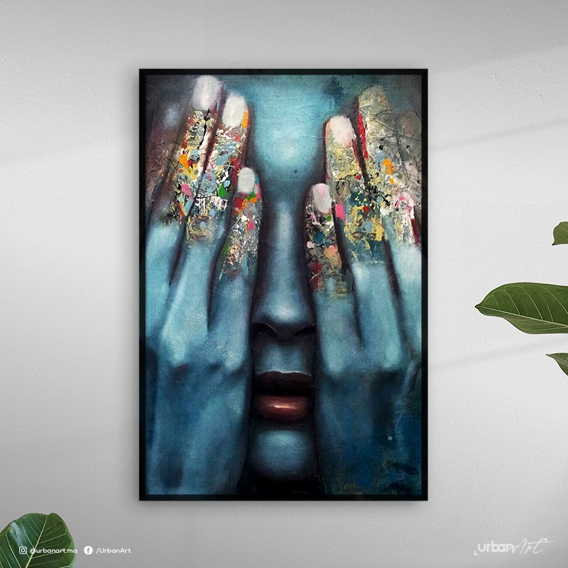 Tableau décoratif Blue Face