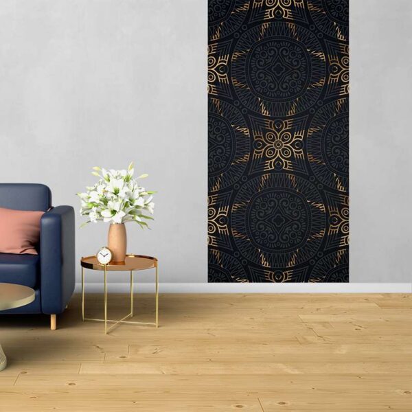 Papier peint black dorure