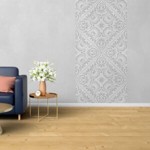 Papier peint arabesques gris