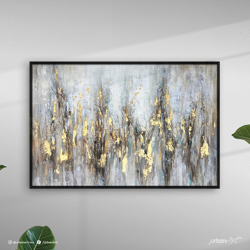 Tableau décoratif Monochromatique Gris