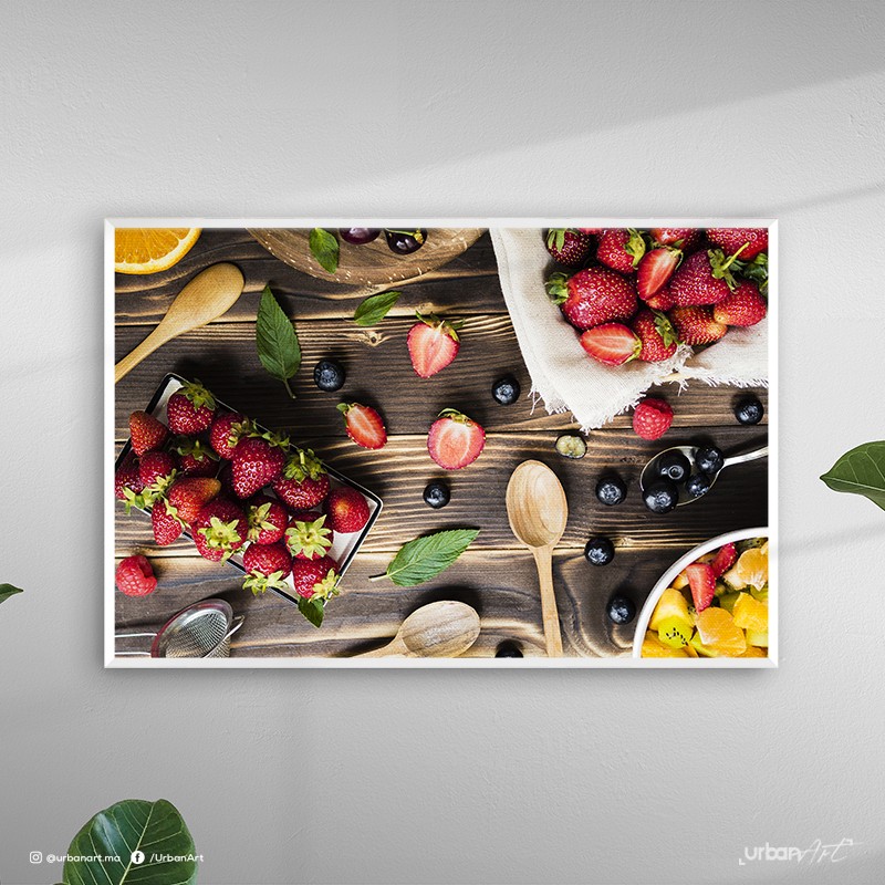 Tableau décoratif Salade de Fraises