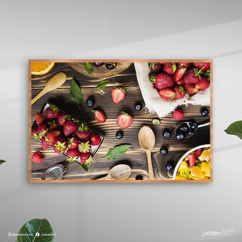 Tableau décoratif Salade de Fraises