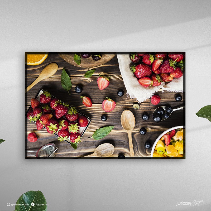 Tableau décoratif Salade de Fraises