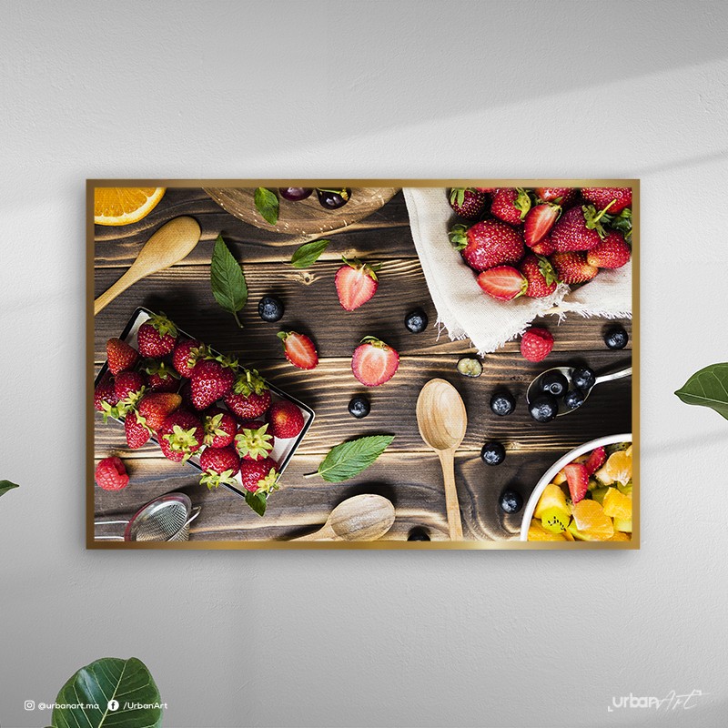 Tableau décoratif Salade de Fraises