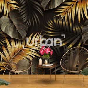 Papier peint tropical chic