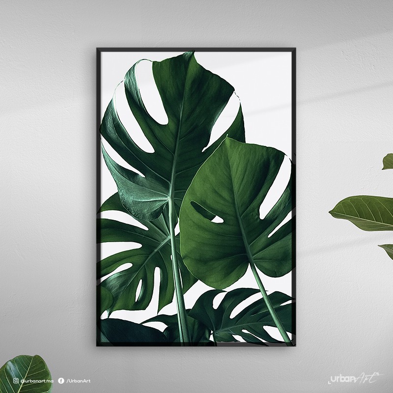 Tableau décoratif tropicale vert