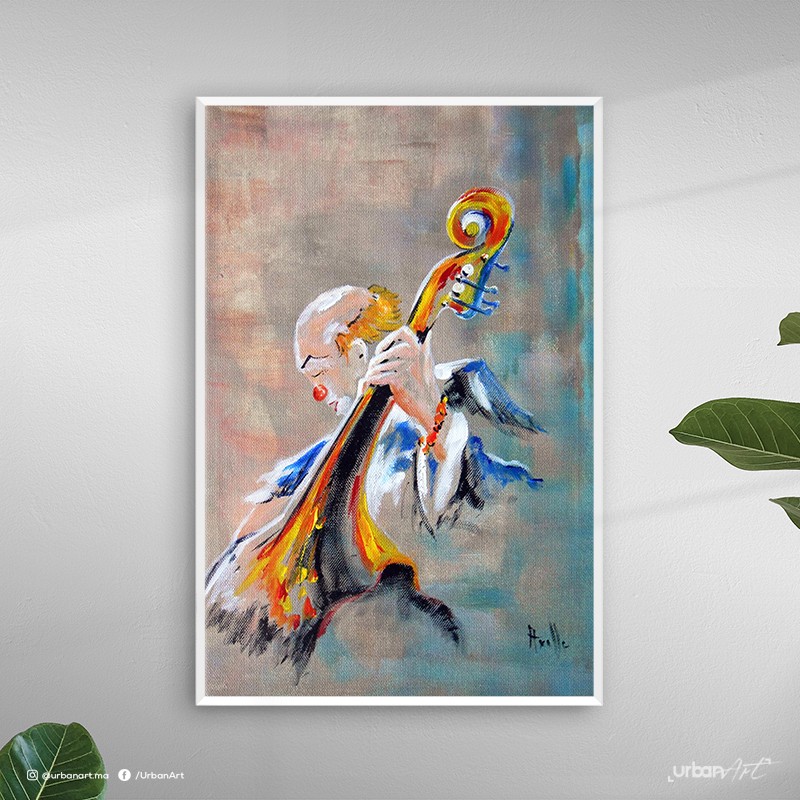 Tableau décoratif Musicien Clown