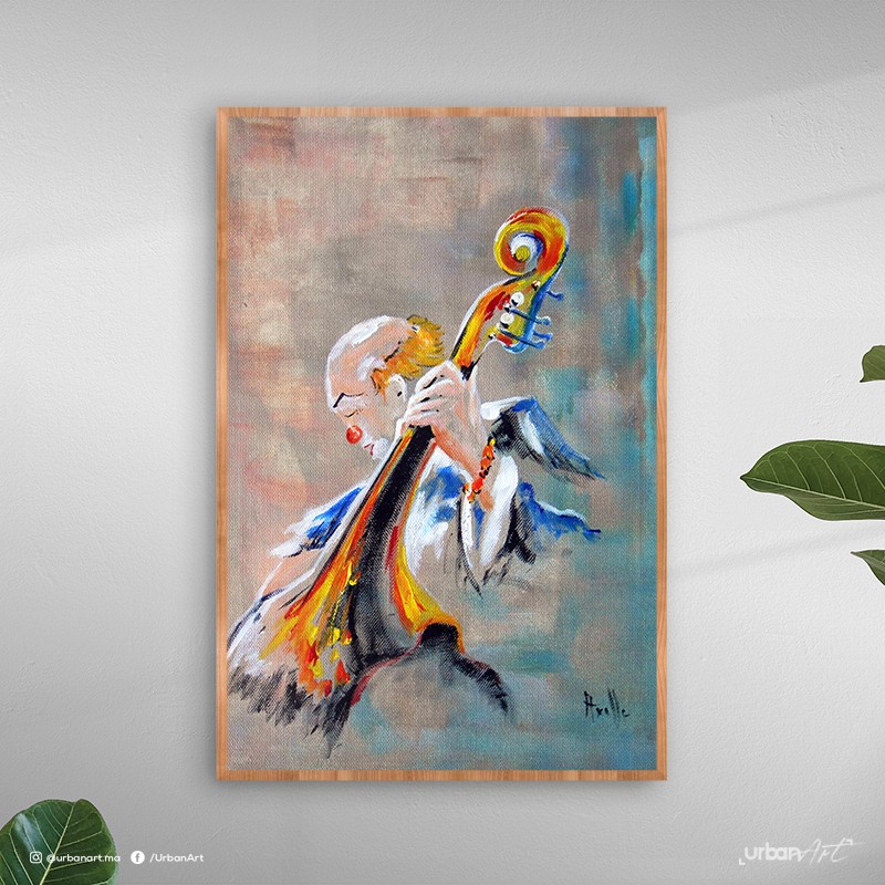 Tableau décoratif Musicien Clown