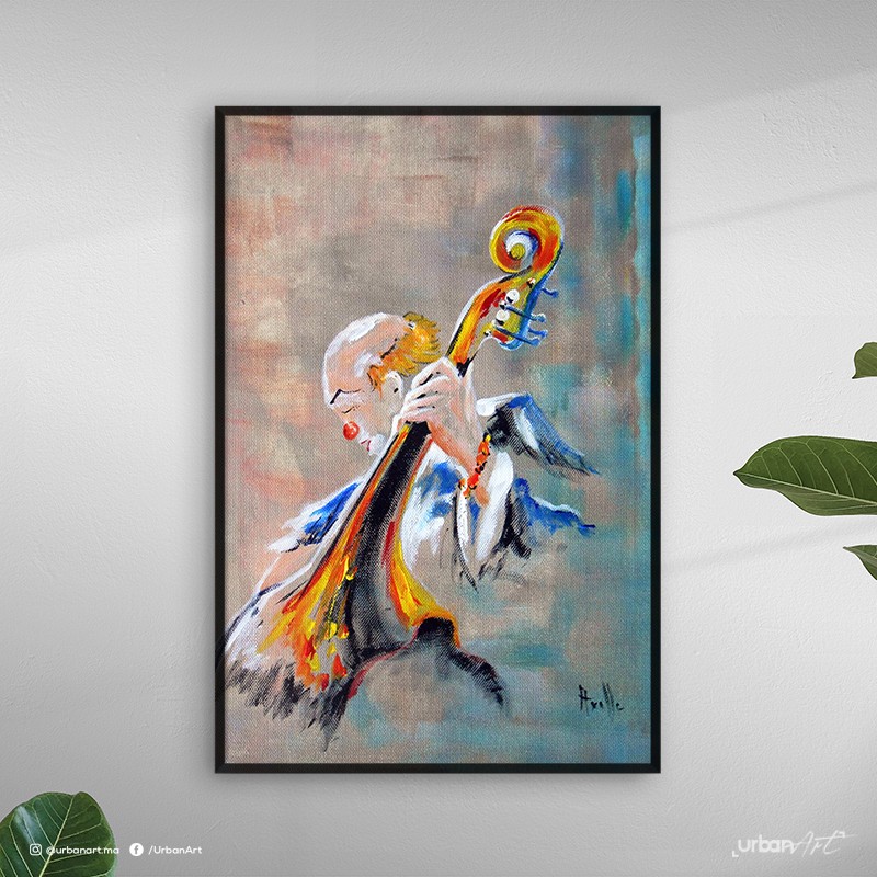 Tableau décoratif Musicien Clown