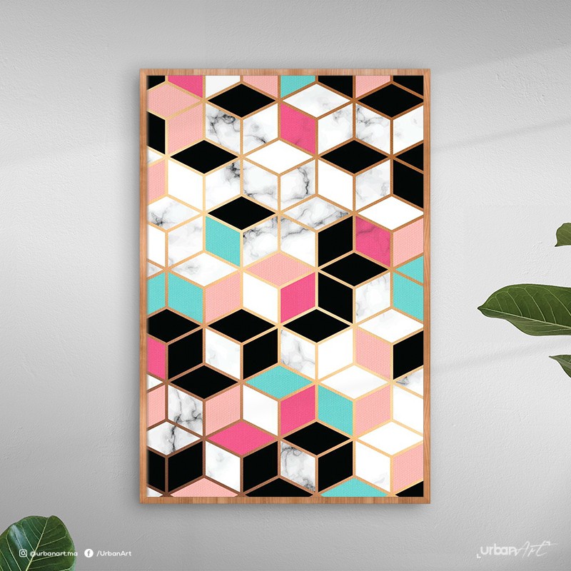 Tableau décoratif Géométrique cubes