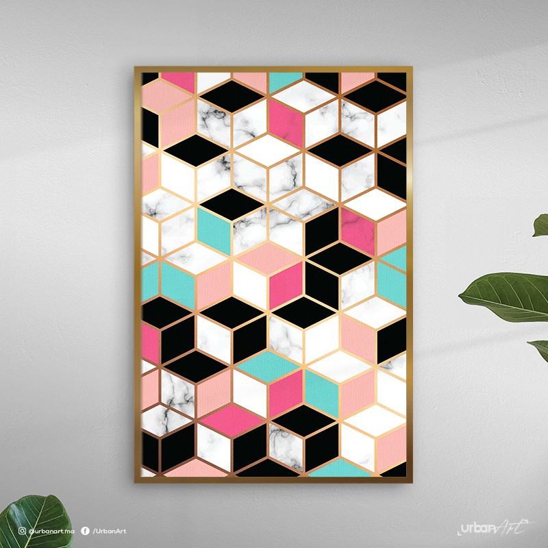 Tableau décoratif Géométrique cubes