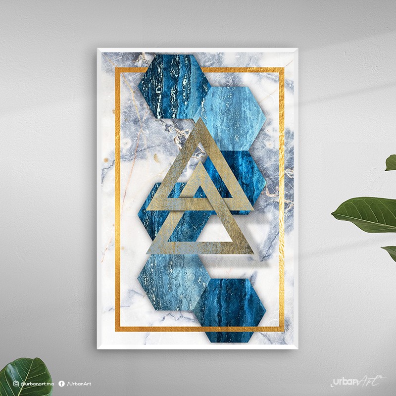 Tableau décoratif Géométrique Hexagones