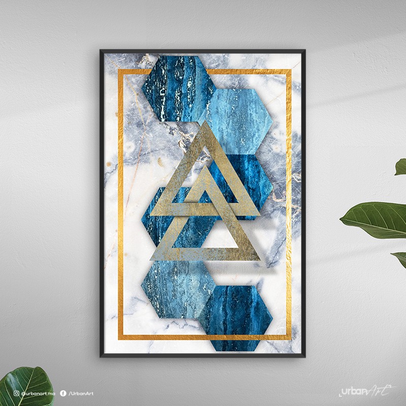 Tableau décoratif Géométrique Hexagones
