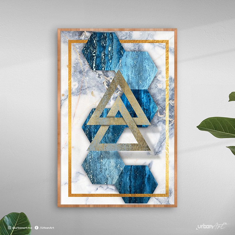 Tableau décoratif Géométrique Hexagones
