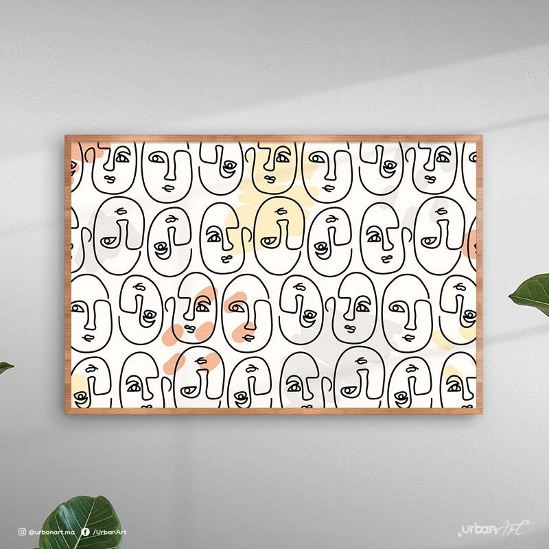 Tableau décoratif Faces