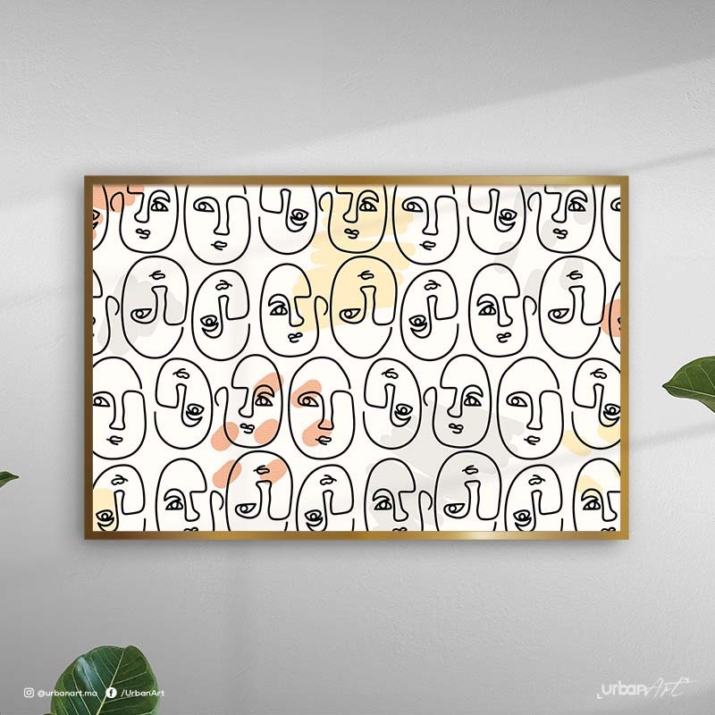 Tableau décoratif Faces