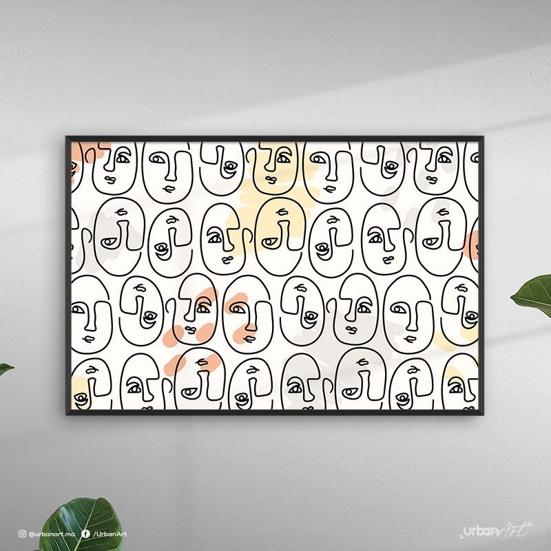 Tableau décoratif Faces