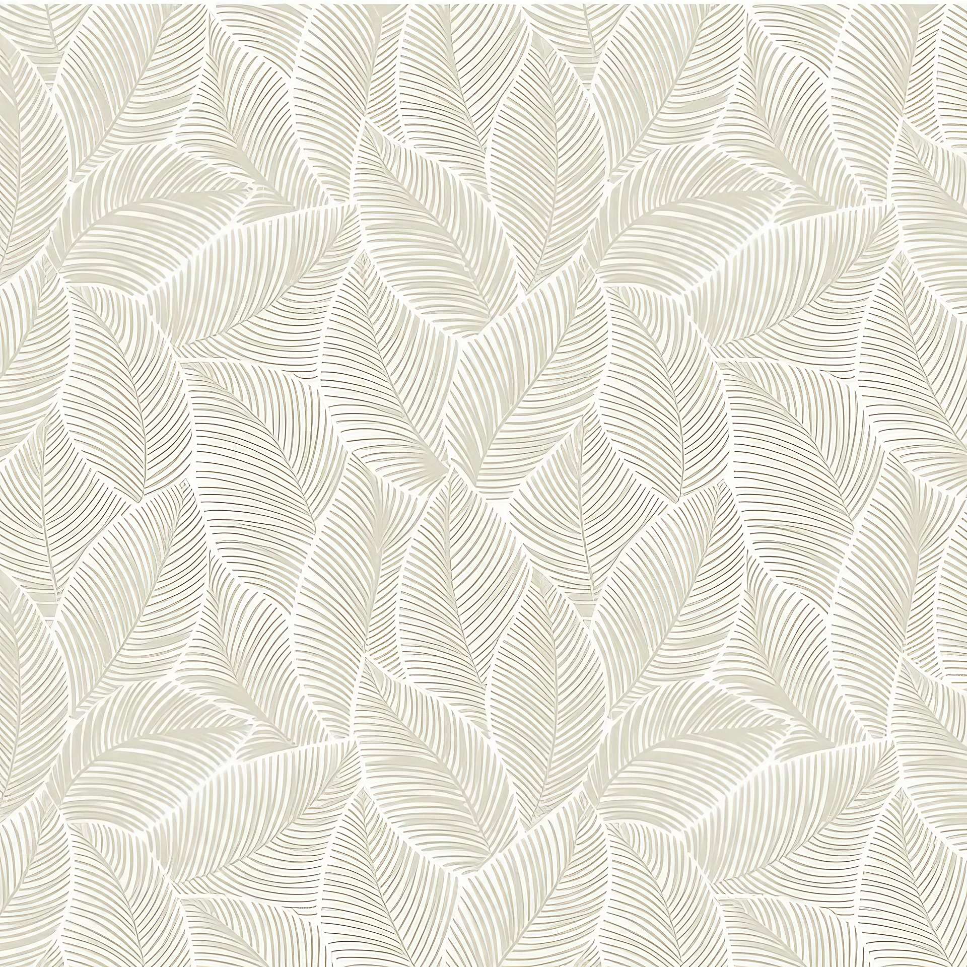 Papier peint Beige Tropical