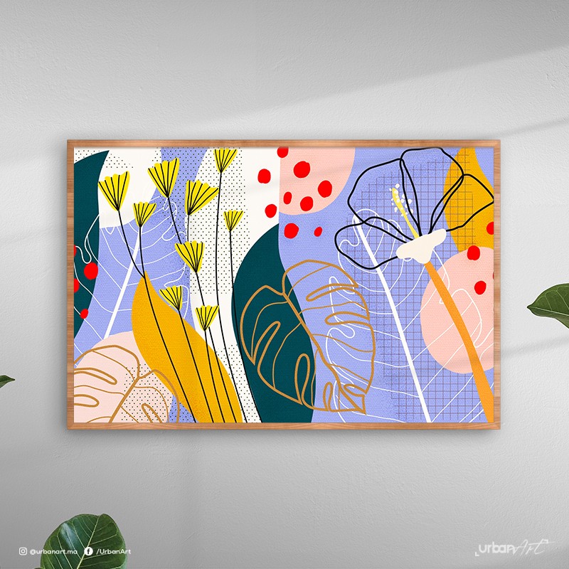 Tableau moderne Fleurs