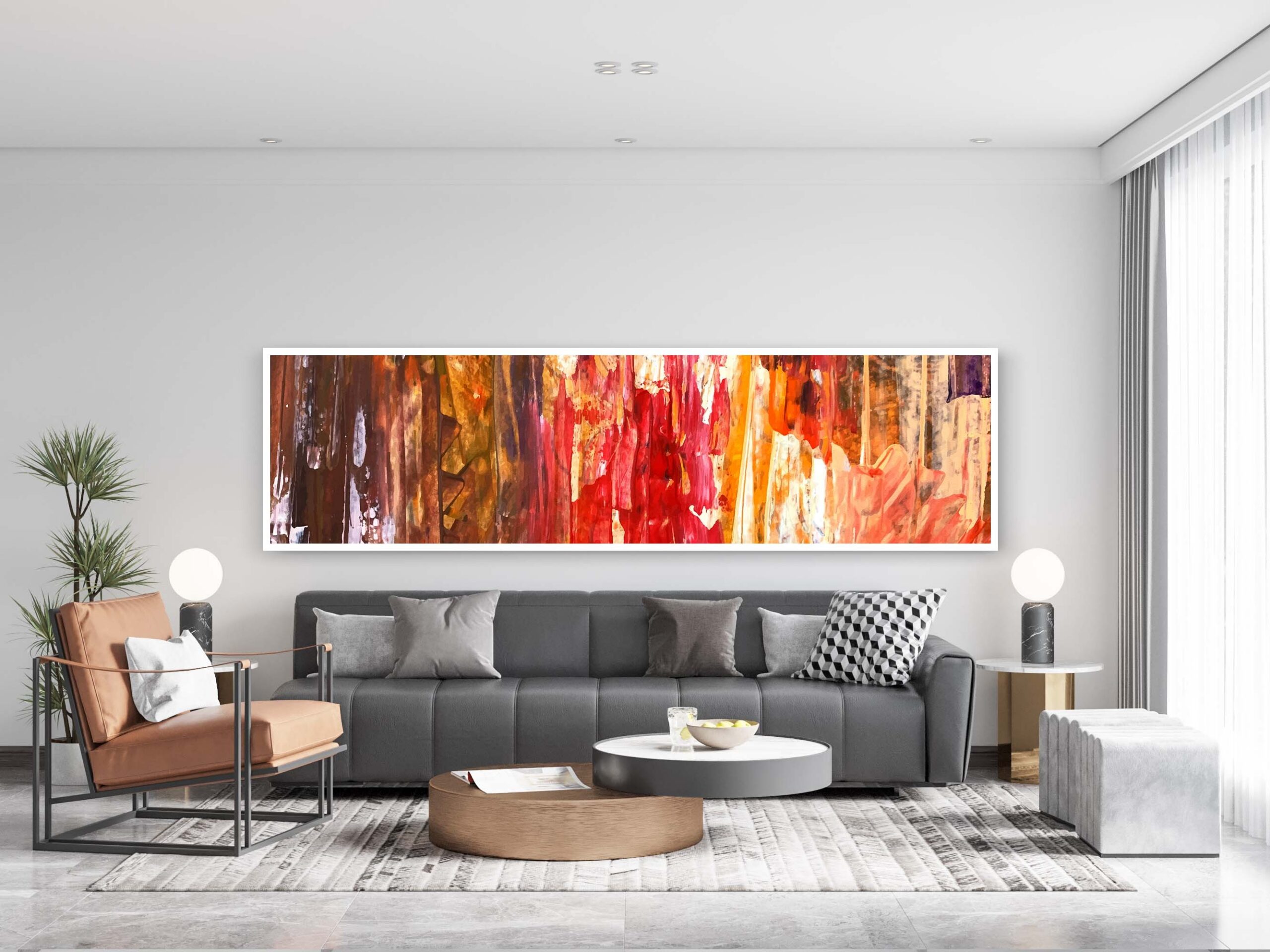 Tableau abstrait Novartis