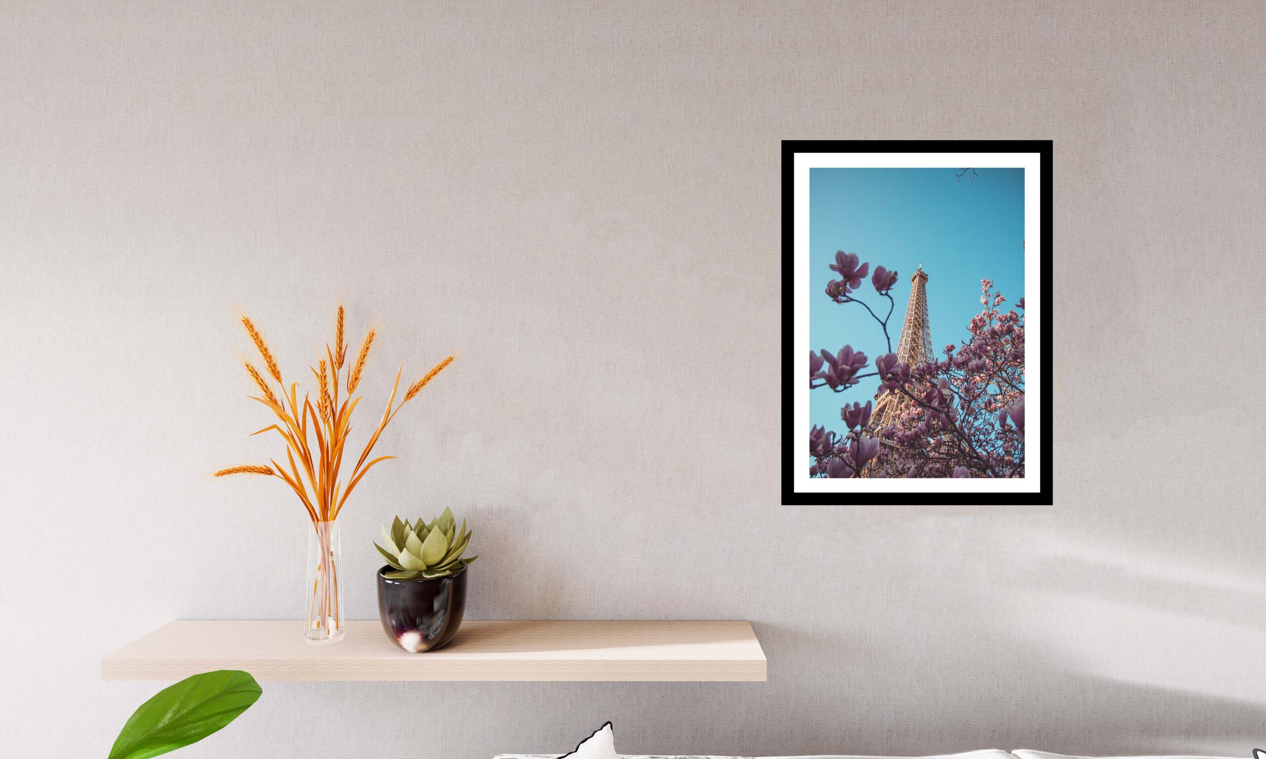 Poster Tour Eiffel en Fleurs