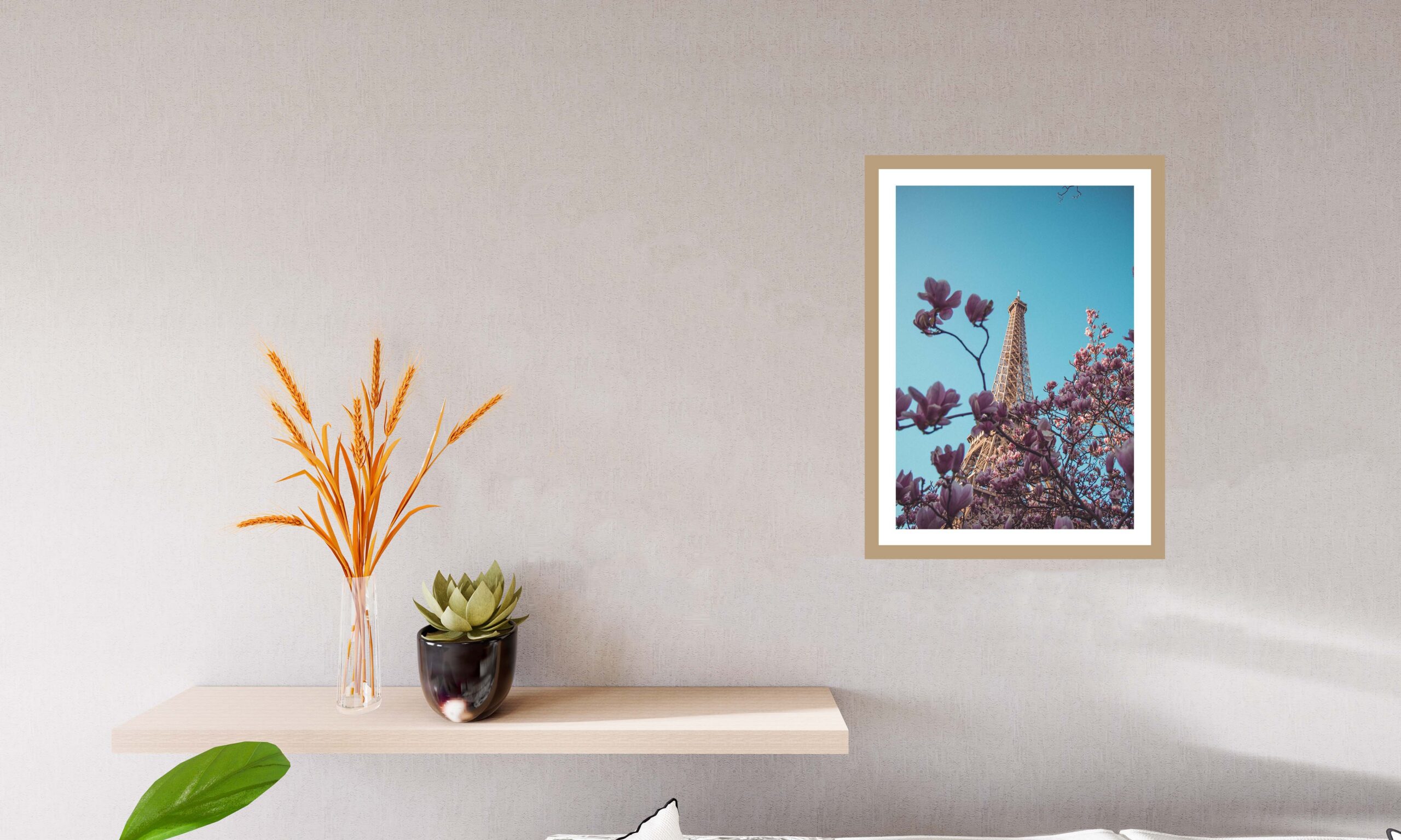 Poster Tour Eiffel en Fleurs