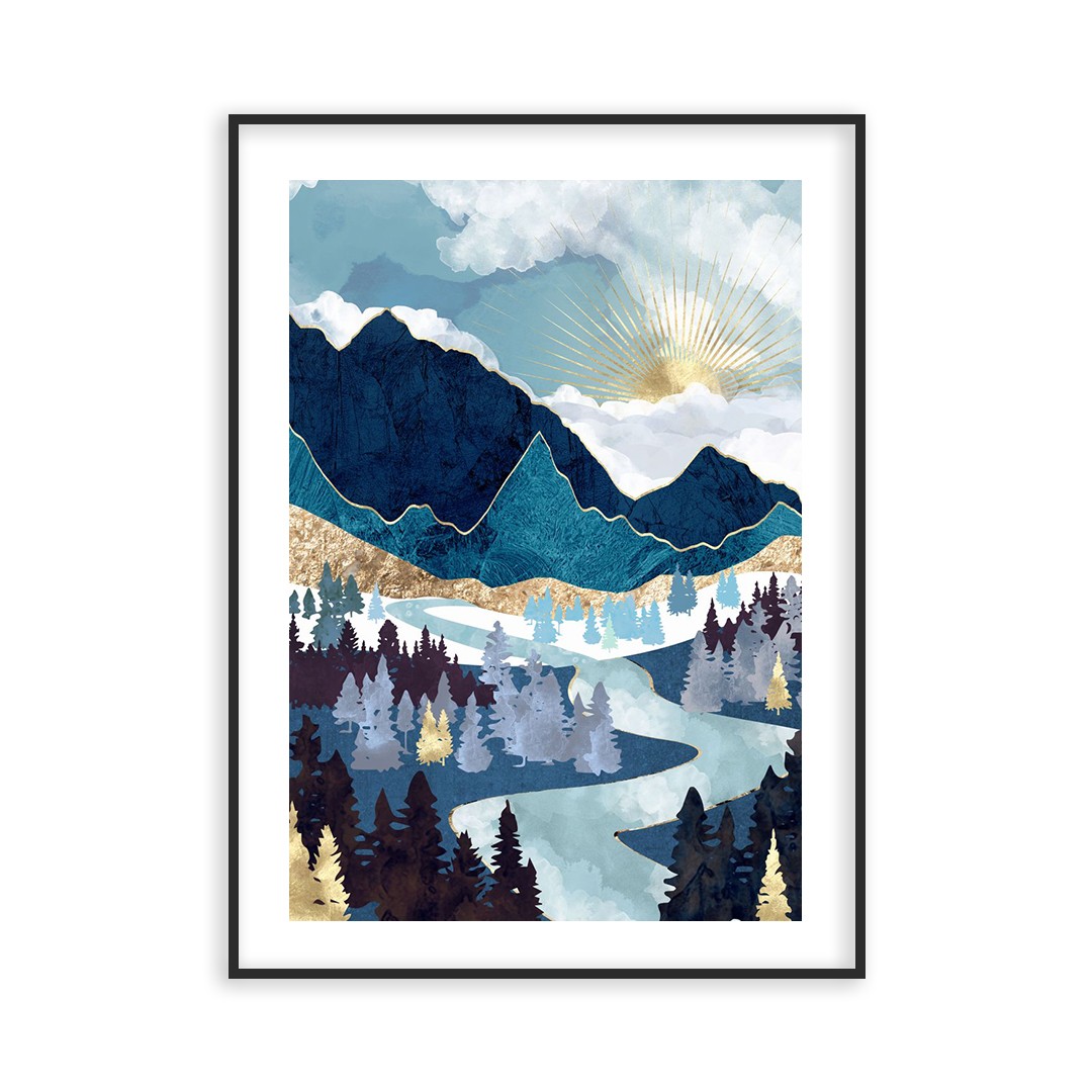 Poster Paysage Lac de Montagne