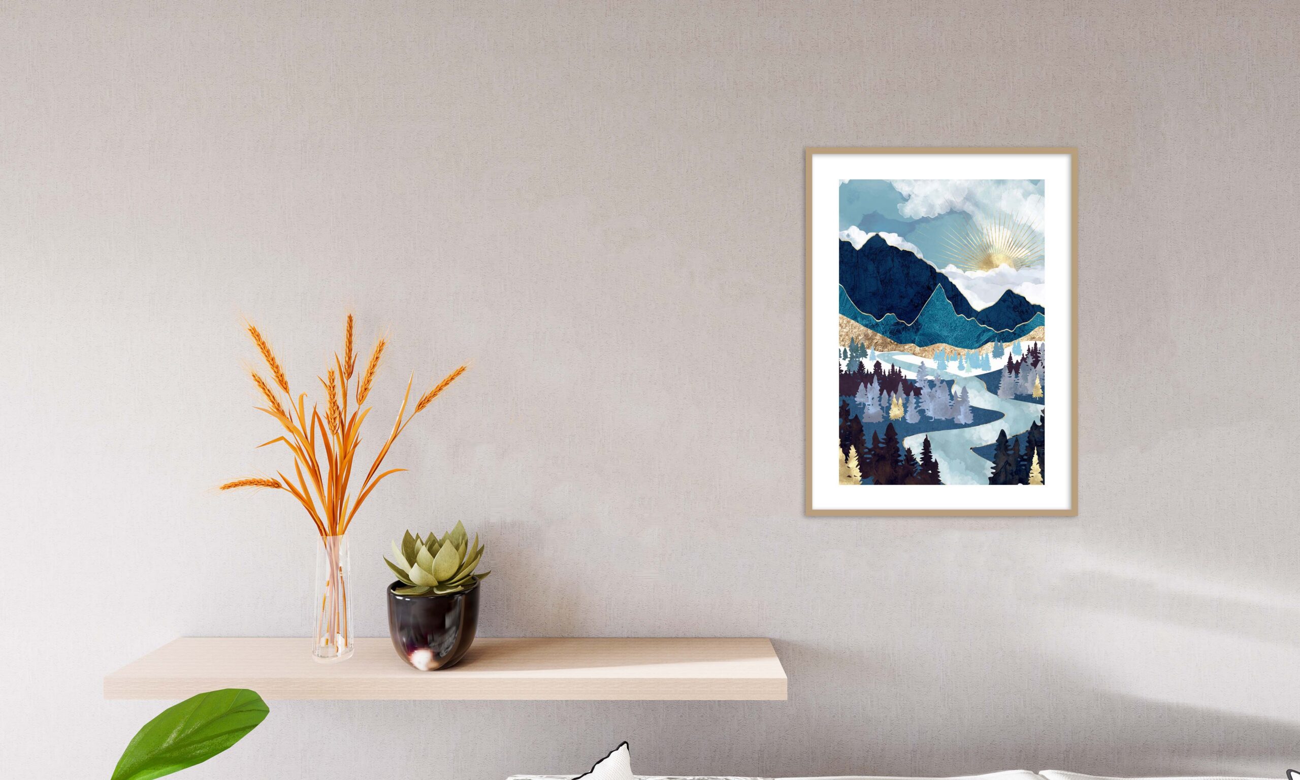 Poster Paysage Lac de Montagne