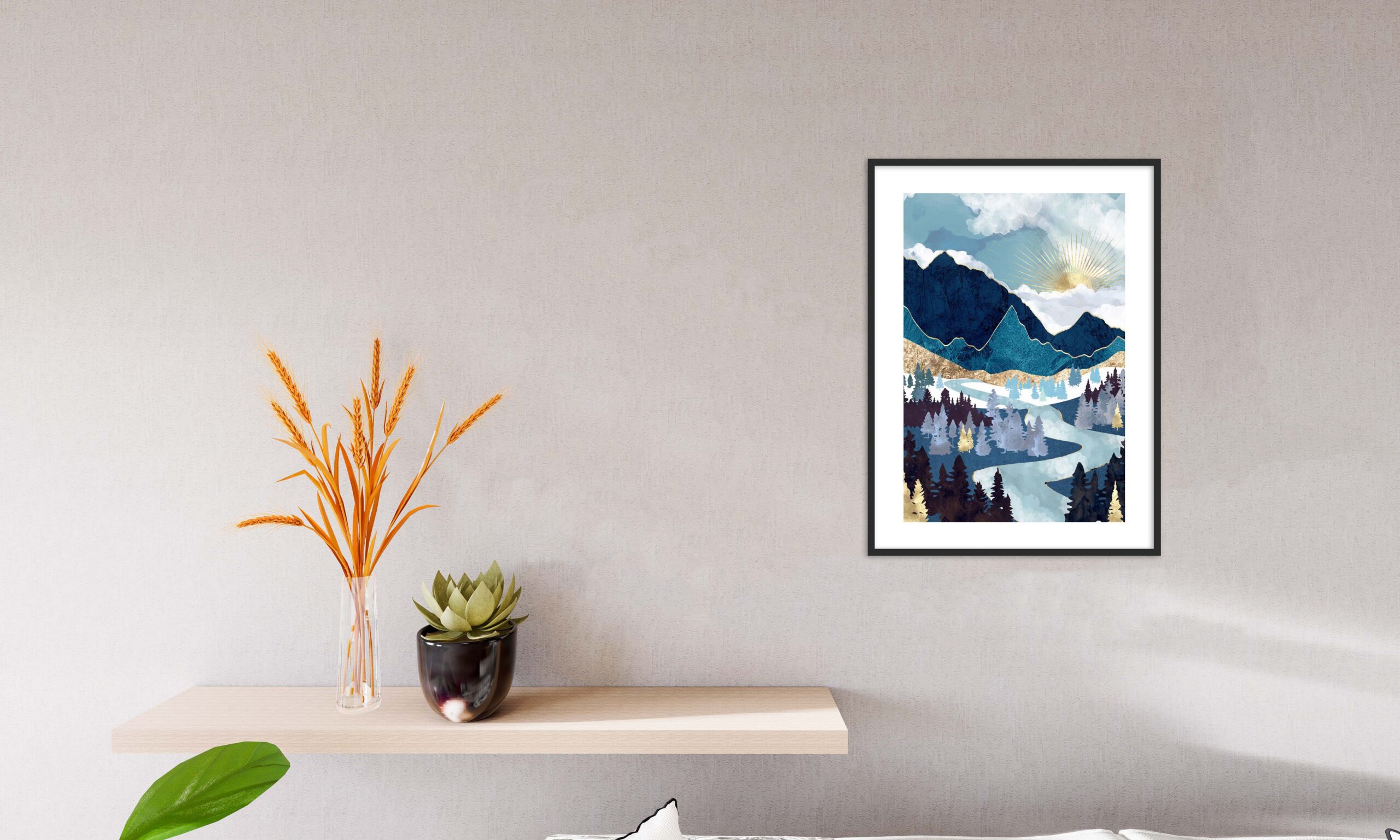 Poster Paysage Lac de Montagne