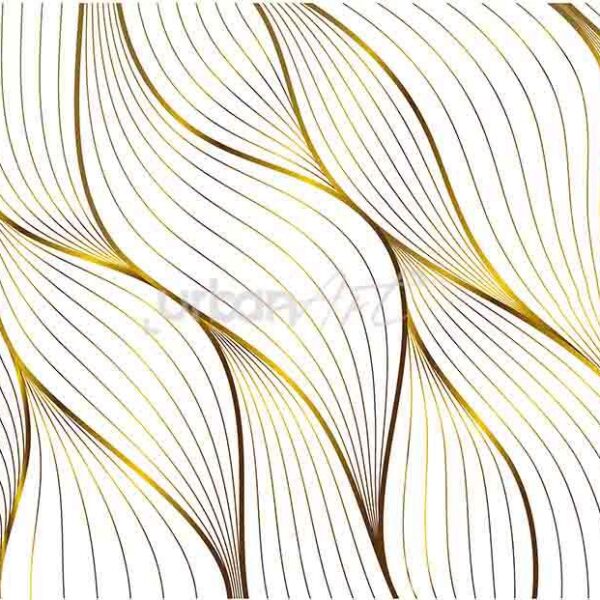 Papier peint blanc et doré