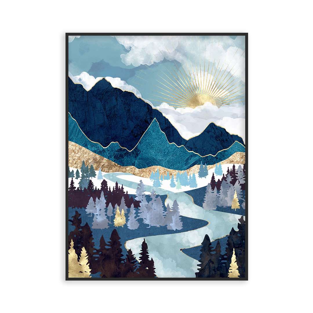 Poster Paysage Lac de Montagne