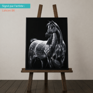 Tableaux Acrylique Cheval Etalon