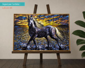 Tableaux Acrylique Regard de Cheval