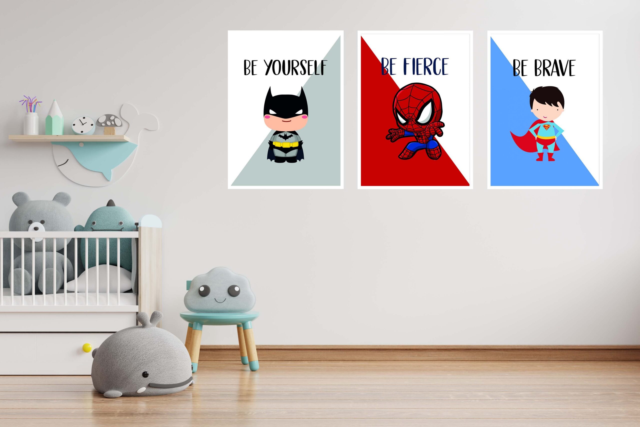 Set Poster Baby super héros