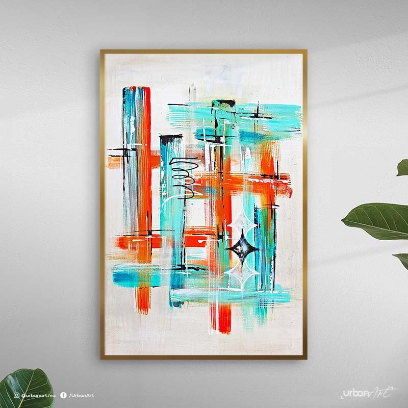 Tableau Abstrait Illusion