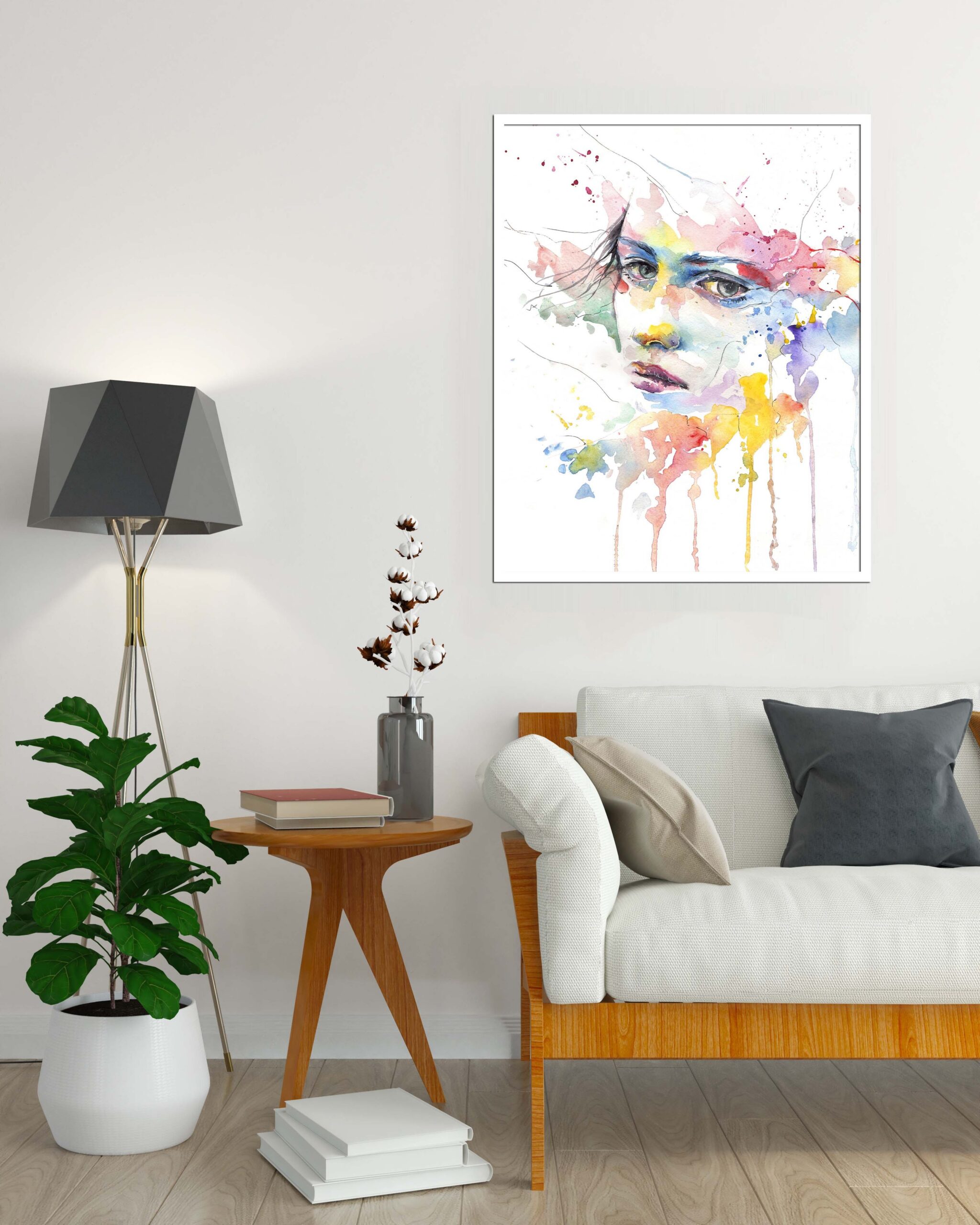 Tableau décoratif Regard Triste