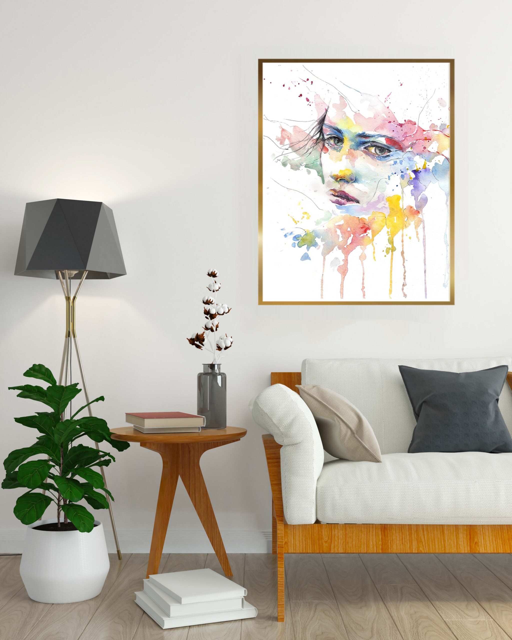 Tableau décoratif Regard Triste