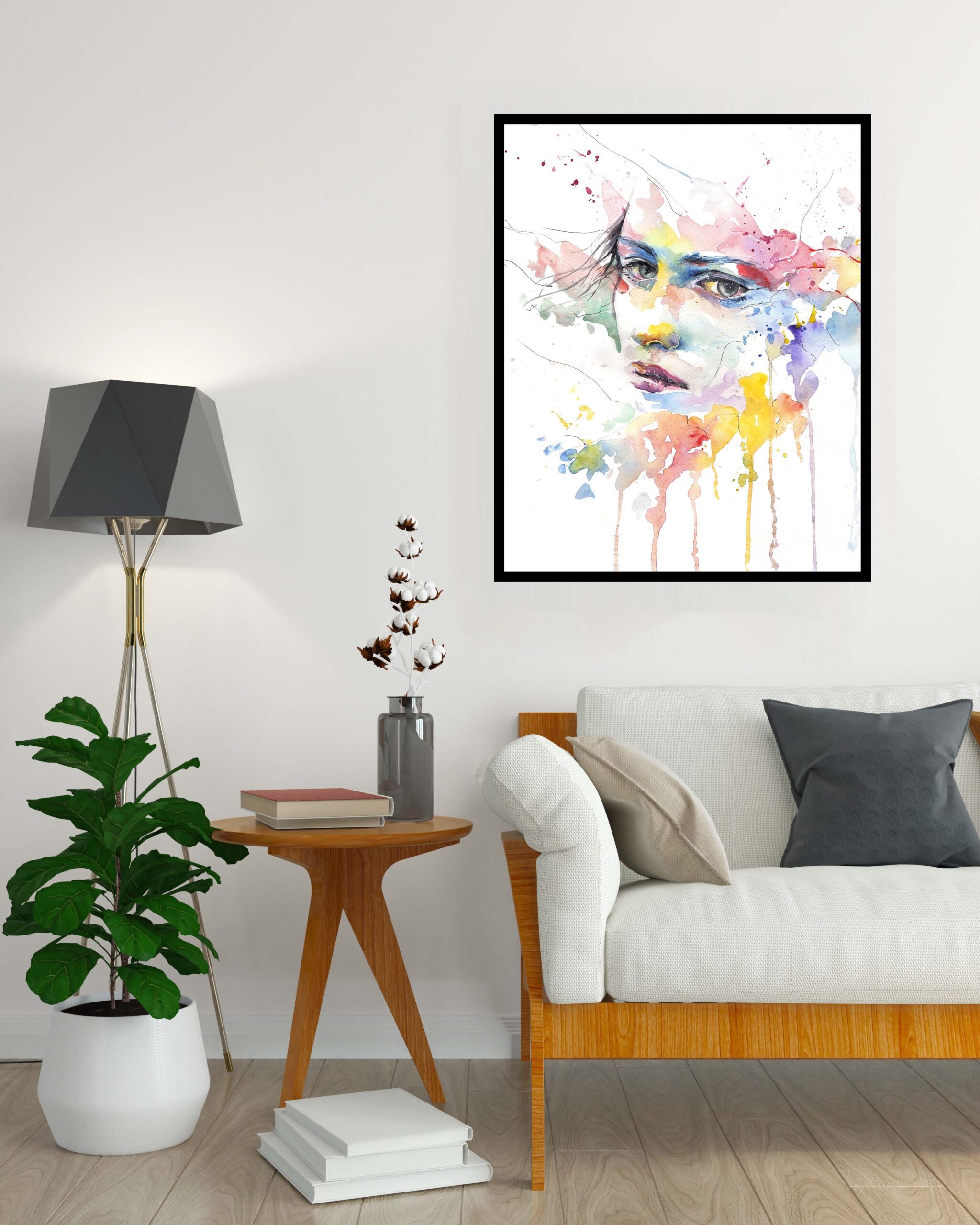 Tableau décoratif Regard Triste