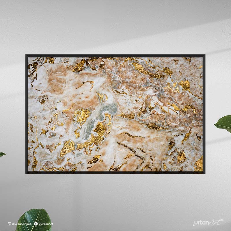 Tableau décoratif Gold & White
