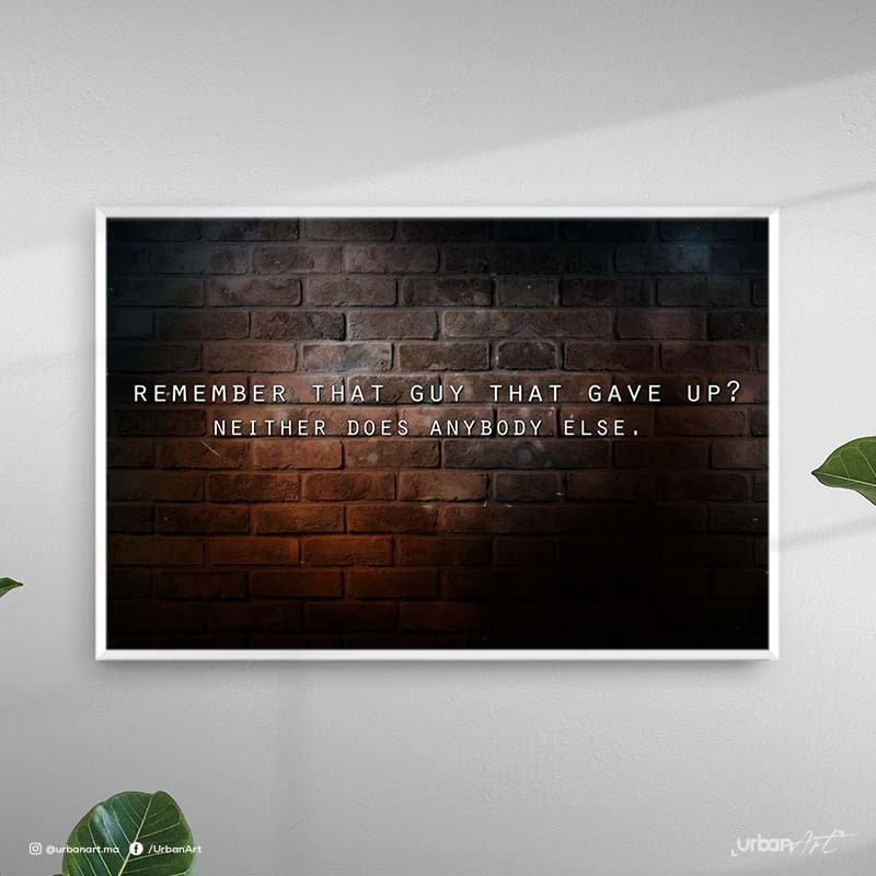 Tableau décoratif Abandonner