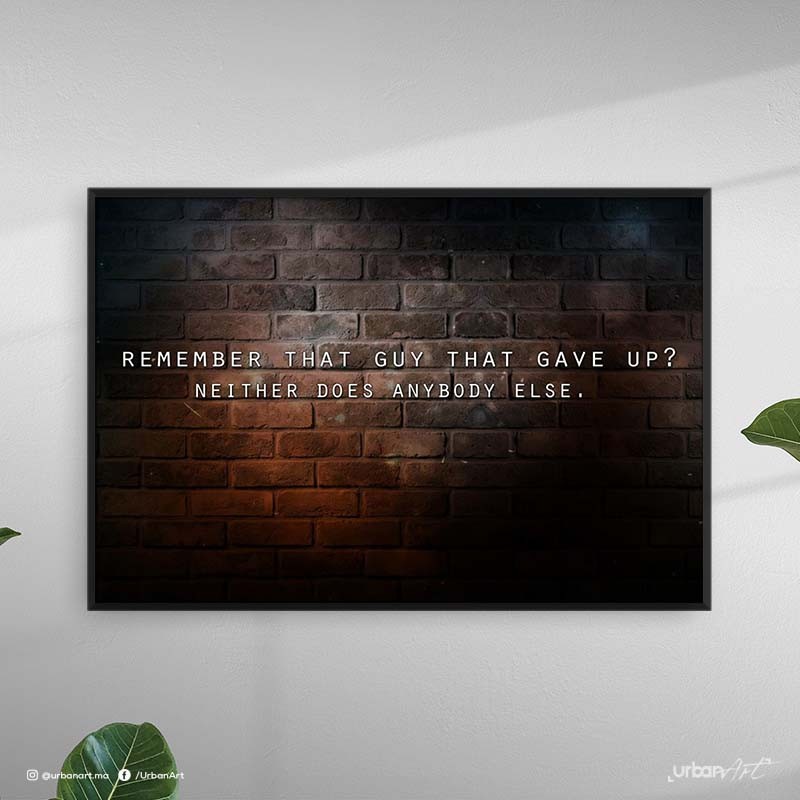 Tableau décoratif Abandonner