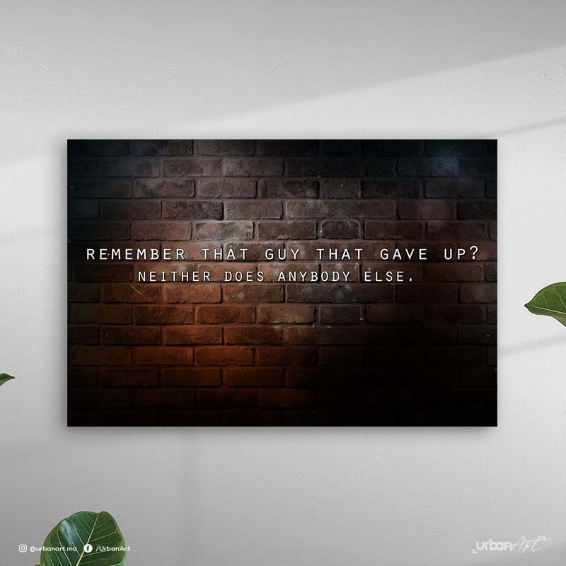 Tableau décoratif Abandonner