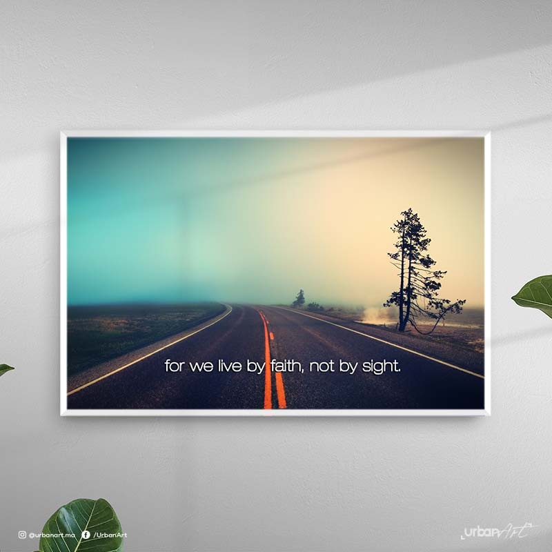 Tableau décoratif We Live by Faith