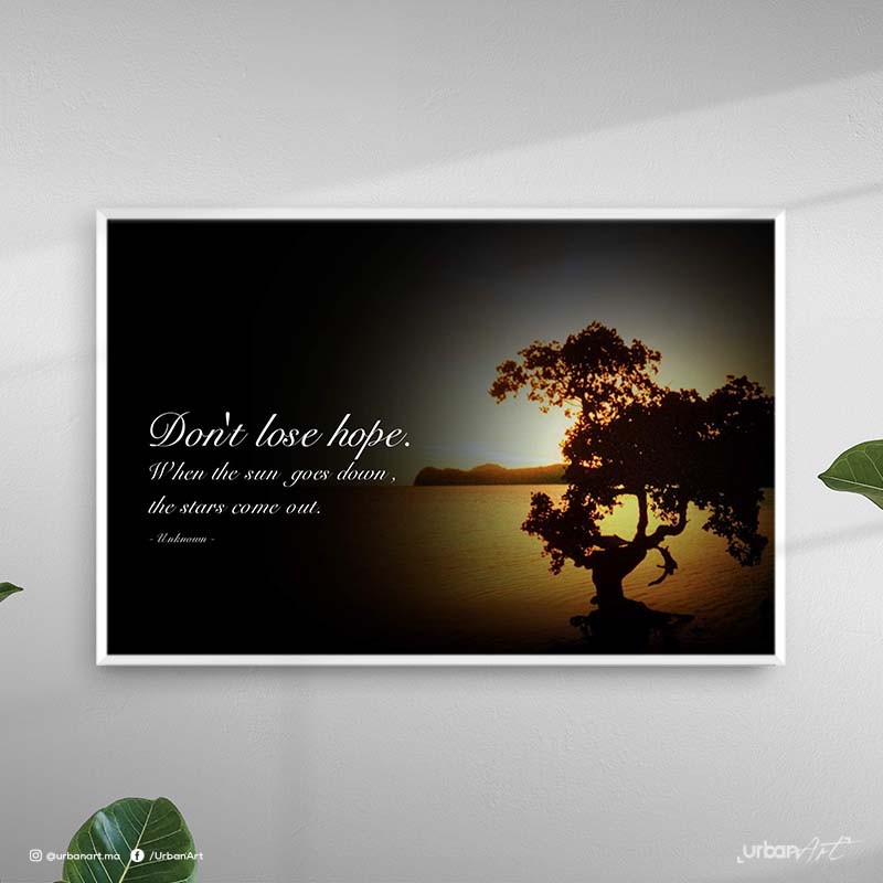 Tableau moderne Ne Pas Perdre Espoir