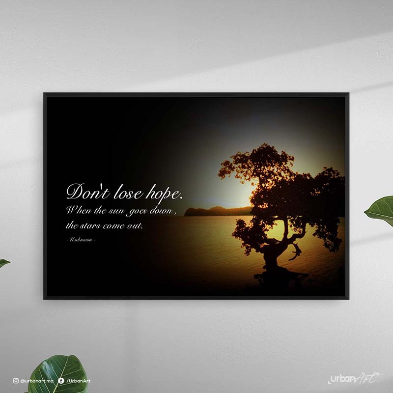 Tableau moderne Ne Pas Perdre Espoir