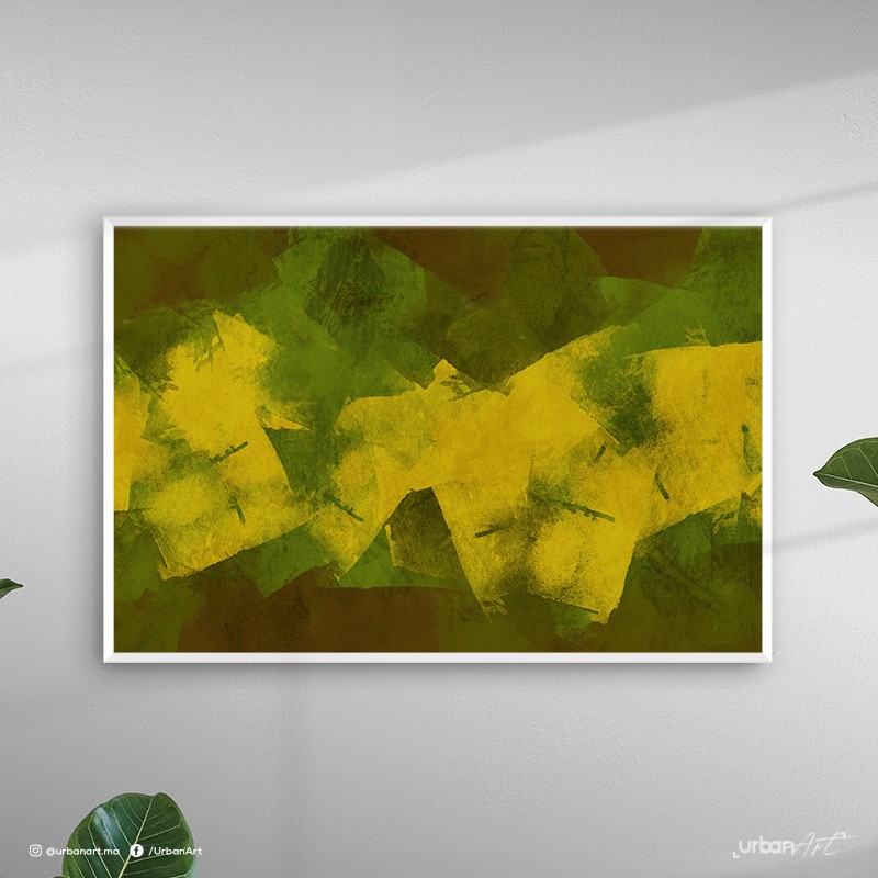 Tableau abstrait moss
